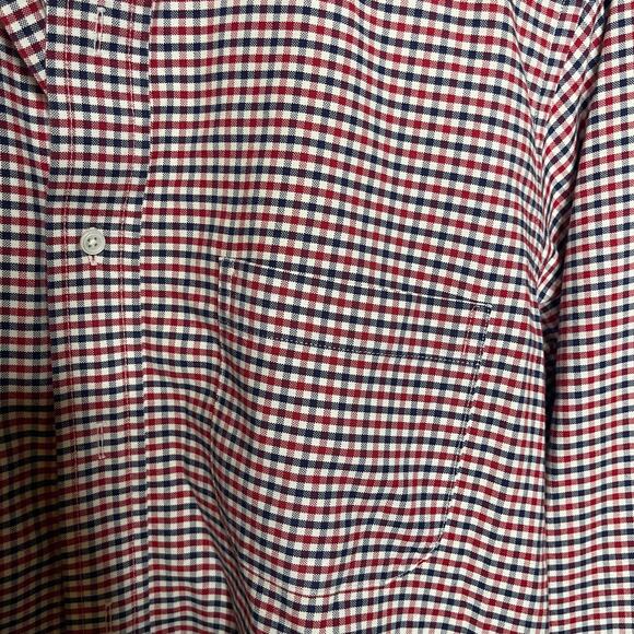 Brooks Brothers Black Fleece by Thom Browne Men red blue check button down Shirt - Picture 8 of 8
